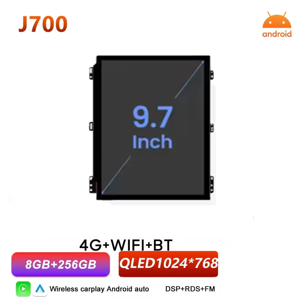 For Android Radio DAB+ DVR TPMS CARPLAY OBD 360 Cameras Voice Control Video Out For Android Car Screen