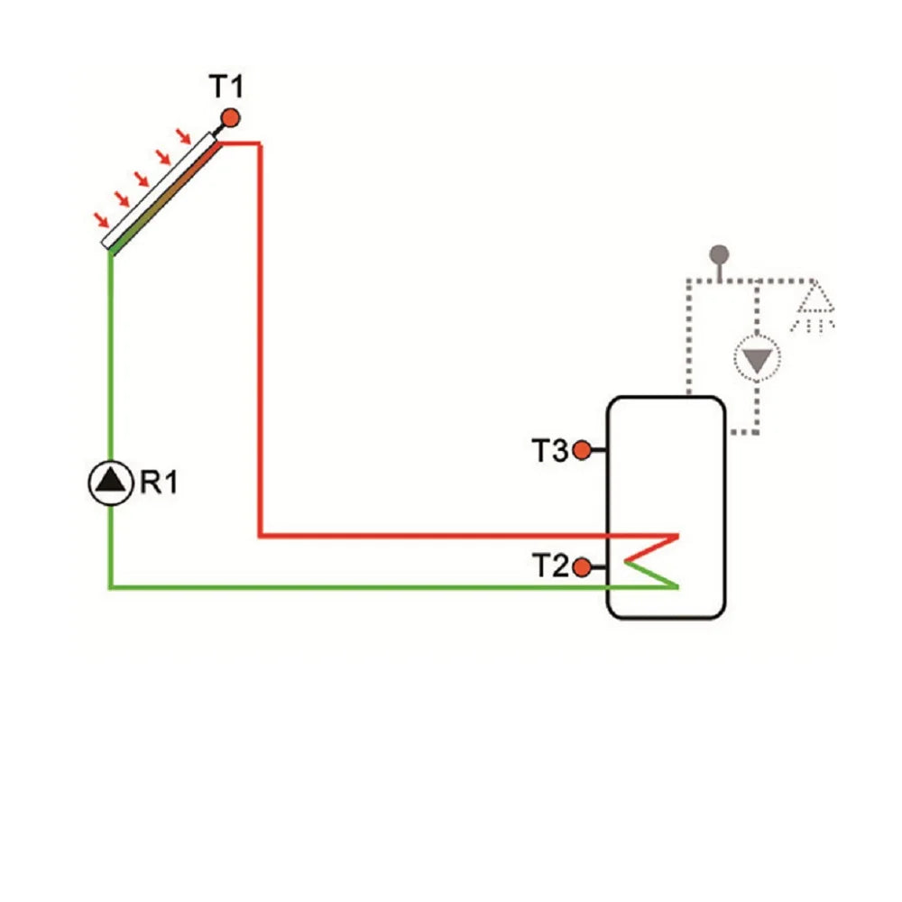 Heliotec SR81 Solar Water Controller for Split Water Heater System 1.5kW 3kW 4kW - Renewable Energy Home Automation