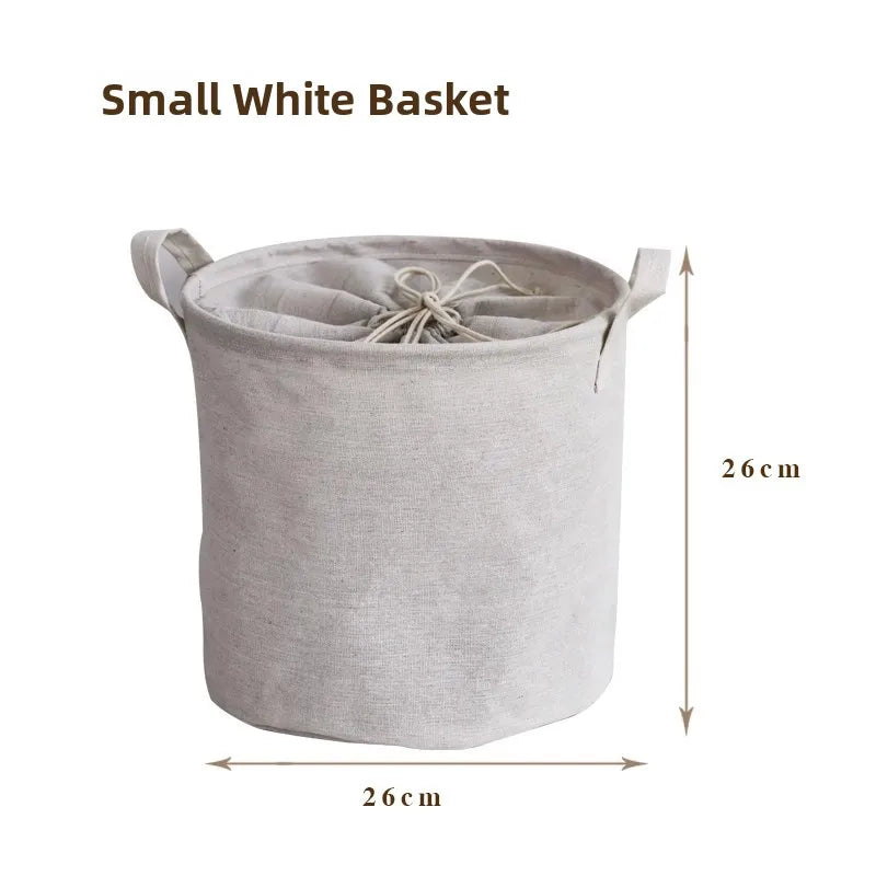 Foldable Fabric Laundry Basket Home Use Dirty Clothes Hamper Toy Storage Basket Laundry Tub Bedroom Storage Utility Basket