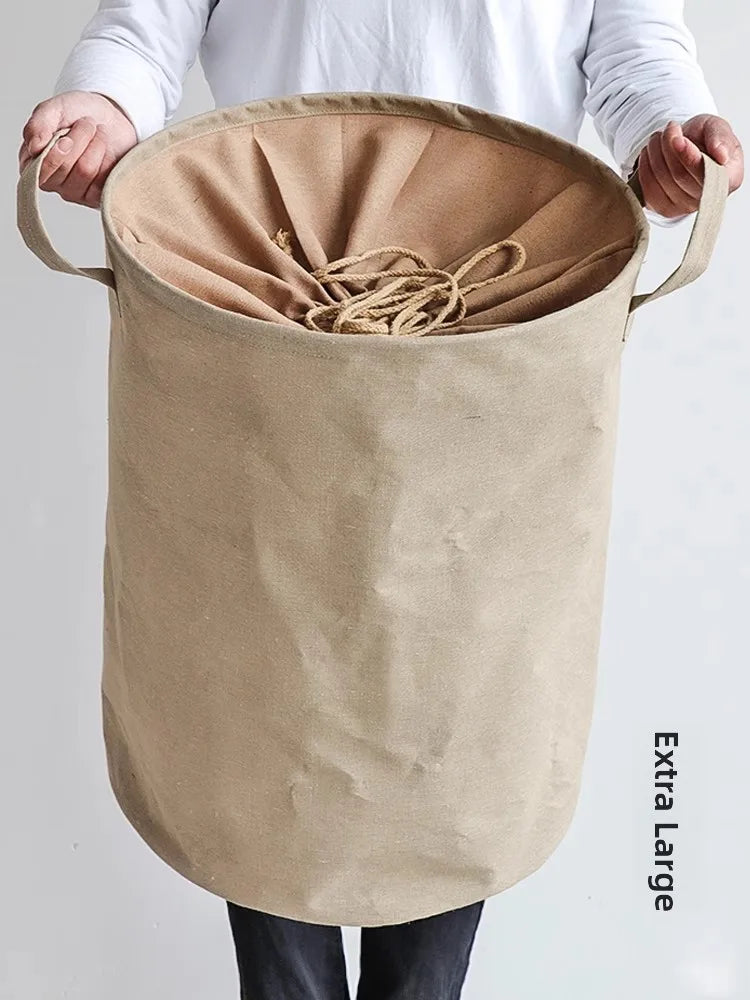 Foldable Fabric Laundry Basket Home Use Dirty Clothes Hamper Toy Storage Basket Laundry Tub Bedroom Storage Utility Basket