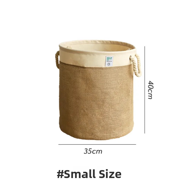 Foldable Fabric Laundry Basket Home Use Dirty Clothes Hamper Toy Storage Basket Laundry Tub Bedroom Storage Utility Basket