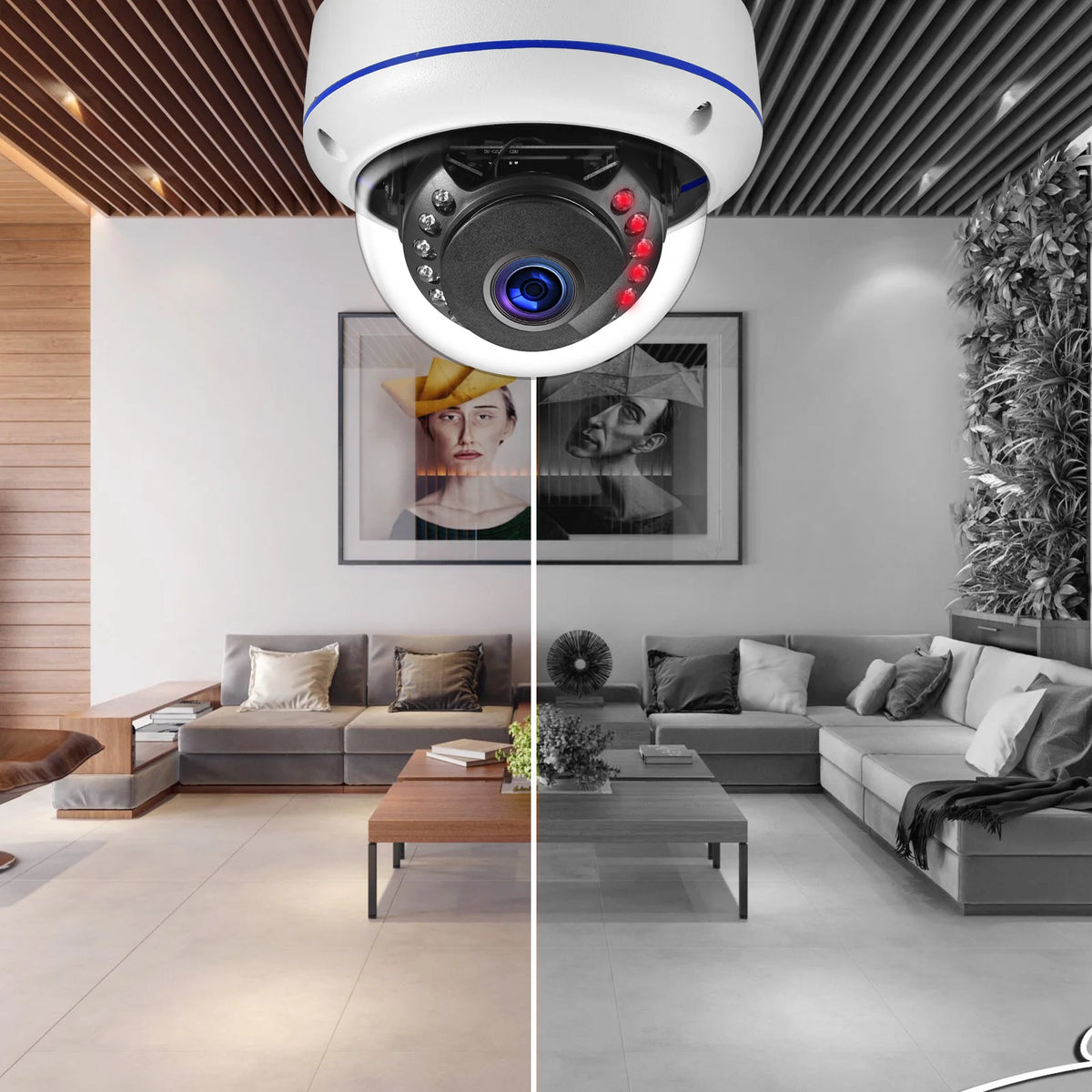 4K 8MP/5MP/4MP Audio Dome IP POE Cameras 1.7mm Super Wide Angle FishEye Lens Surveillance Video Security Onvif P2P Network Cam