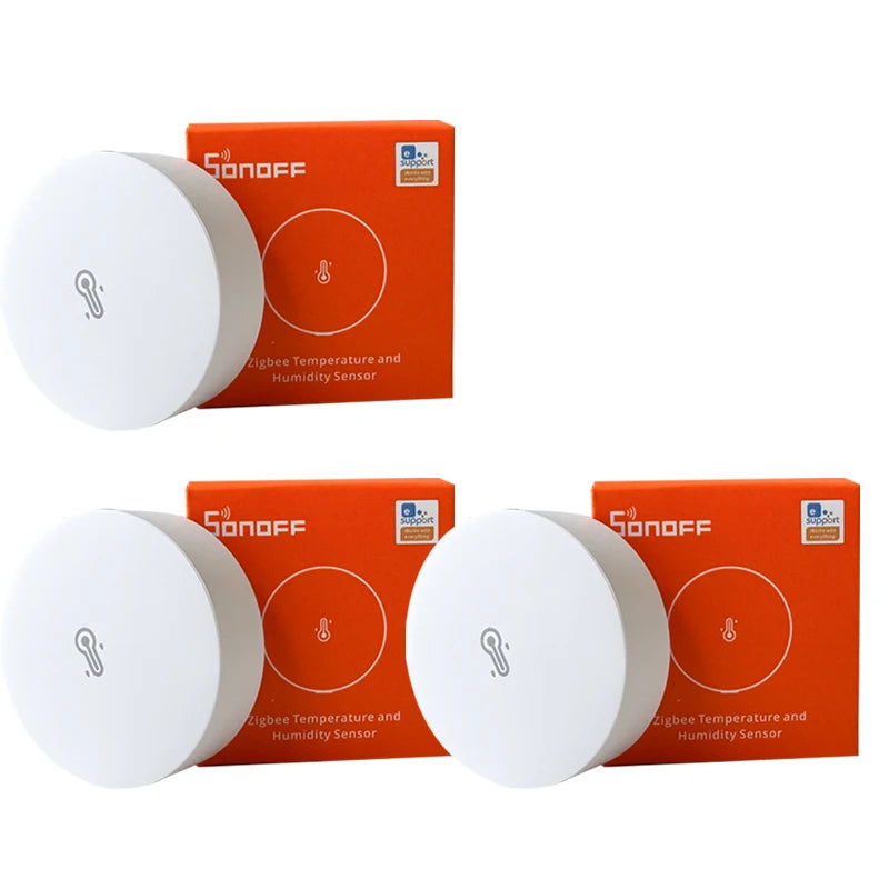 SONOFF SNZB 02P ZigBee Smart Temperature Sensor Humidity Detector Thermometer Home Gadgets EWeLink Alexa Google Assistant Yandex