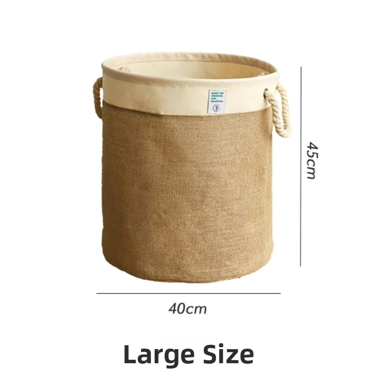 Foldable Fabric Laundry Basket Home Use Dirty Clothes Hamper Toy Storage Basket Laundry Tub Bedroom Storage Utility Basket