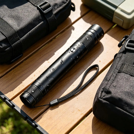 Bright Flashlight Rechargeable Light 4 Modes Flashlight for Hiking for Camping Outdoor Home Work Car Search Hiking Night