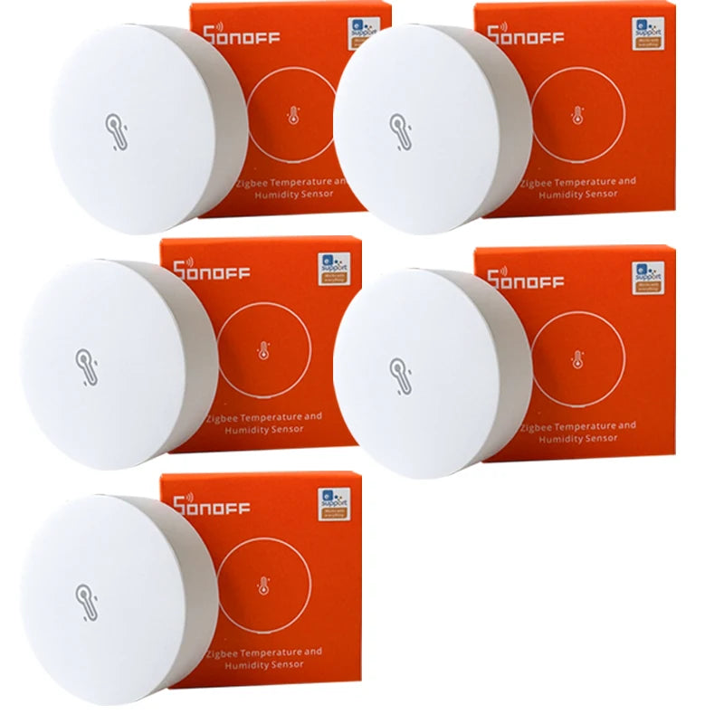 SONOFF SNZB 02P ZigBee Smart Temperature Sensor Humidity Detector Thermometer Home Gadgets EWeLink Alexa Google Assistant Yandex