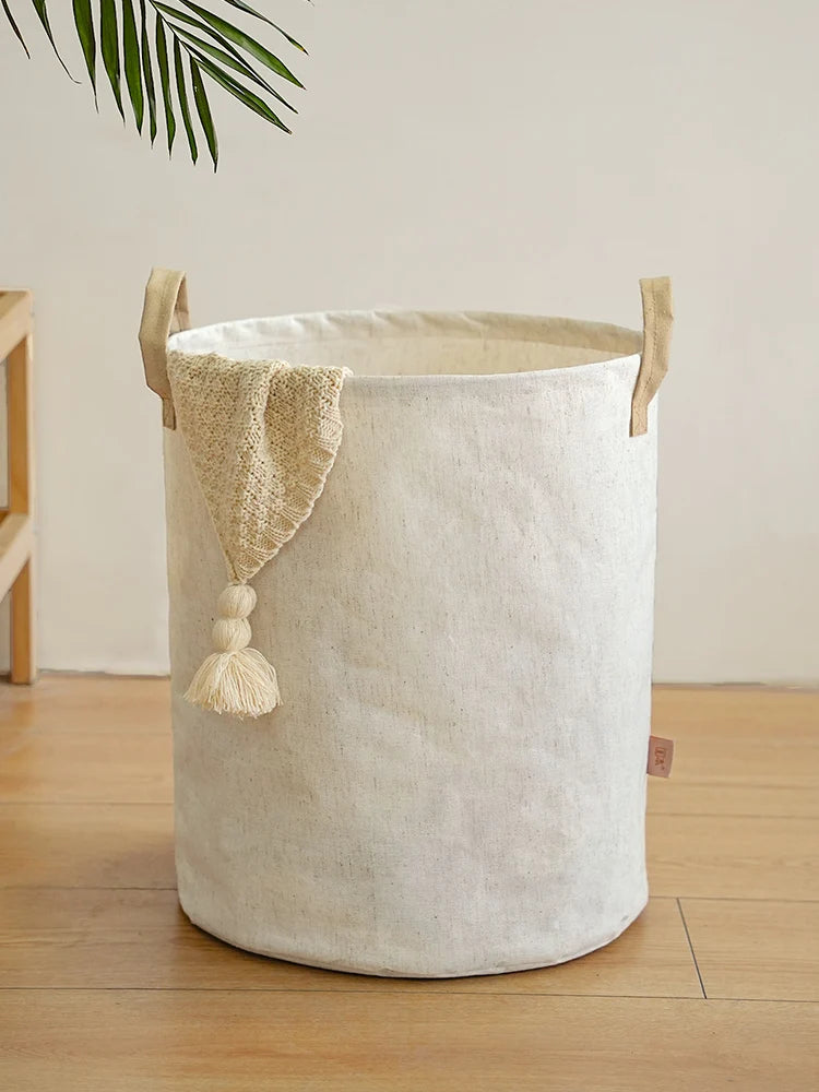 Foldable Fabric Laundry Basket Home Use Dirty Clothes Hamper Toy Storage Basket Laundry Tub Bedroom Storage Utility Basket