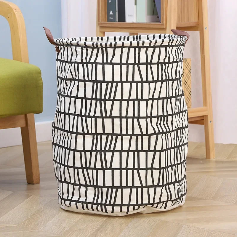 Foldable Dirty Clothes Basket Multifunctional Fabric Storage Bucket Sundries Toys Clothes Organizing Storage Container