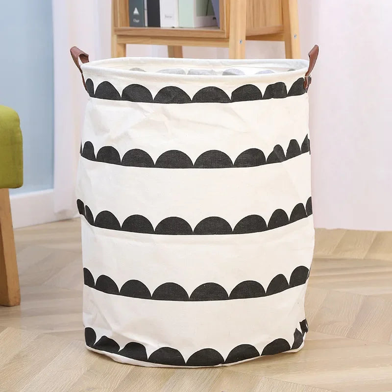 Foldable Dirty Clothes Basket Multifunctional Fabric Storage Bucket Sundries Toys Clothes Organizing Storage Container