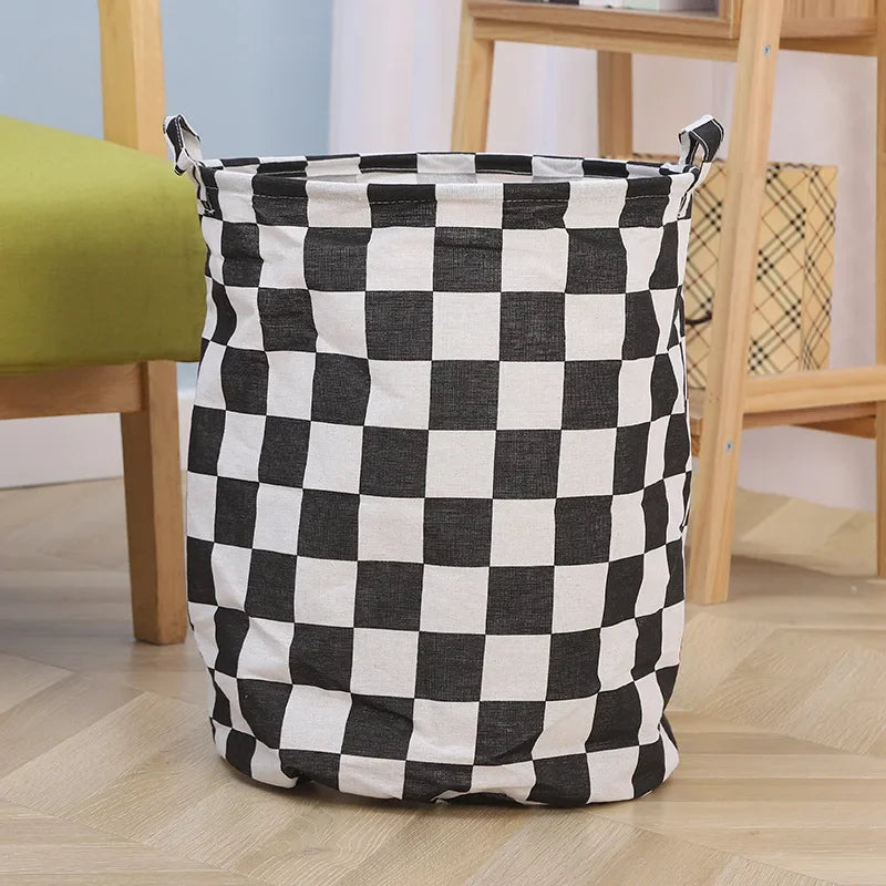 Foldable Dirty Clothes Basket Multifunctional Fabric Storage Bucket Sundries Toys Clothes Organizing Storage Container