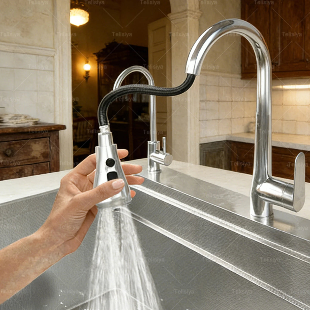 Undermount Sinks 304 Stainless Steel Kitchen Sink Embossed Single Bowl Large Dish Wash Single Slot Shipped from the US