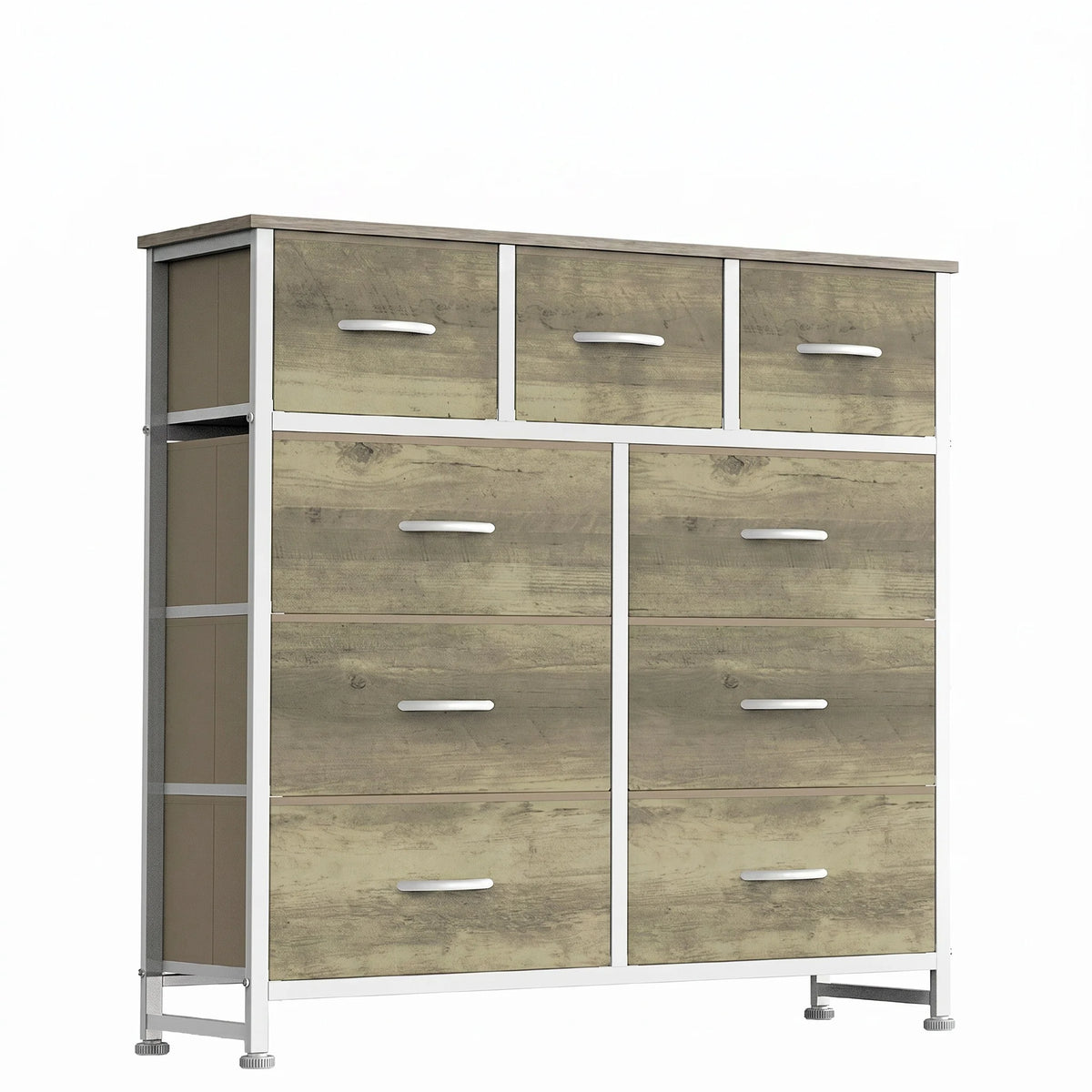 JHK 9 Drawer Tall Dresser Bedroom Storage Cabinet Closet Organizer Chest of Drawers for Home Bedroom Closet