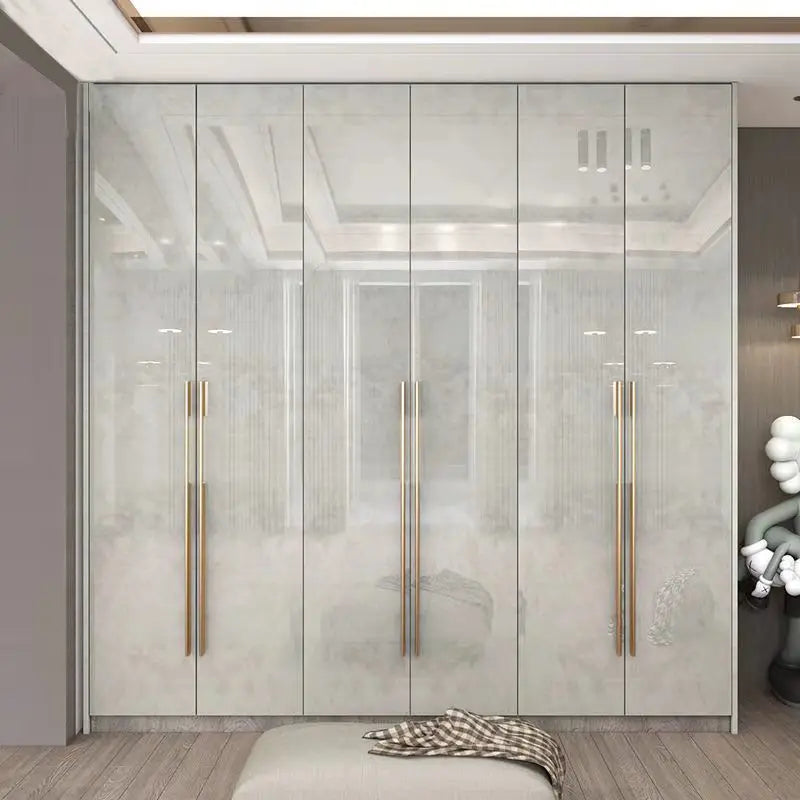 Support Storage Wardrobes Glass Door Shelves Organizers Luxury Wardrobe Bedroom Storage ClothesCupboard Armoires Home Furniture
