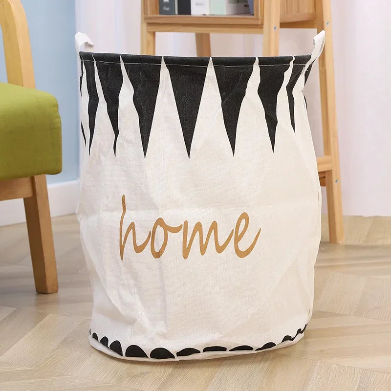 Foldable Dirty Clothes Basket Multifunctional Fabric Storage Bucket Sundries Toys Clothes Organizing Storage Container
