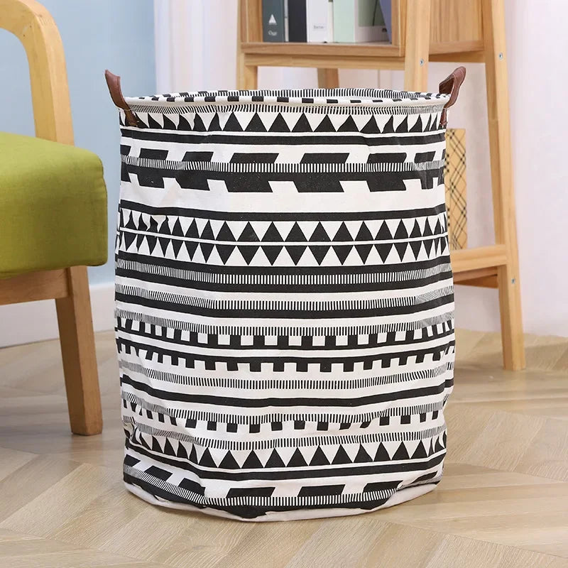 Foldable Dirty Clothes Basket Multifunctional Fabric Storage Bucket Sundries Toys Clothes Organizing Storage Container