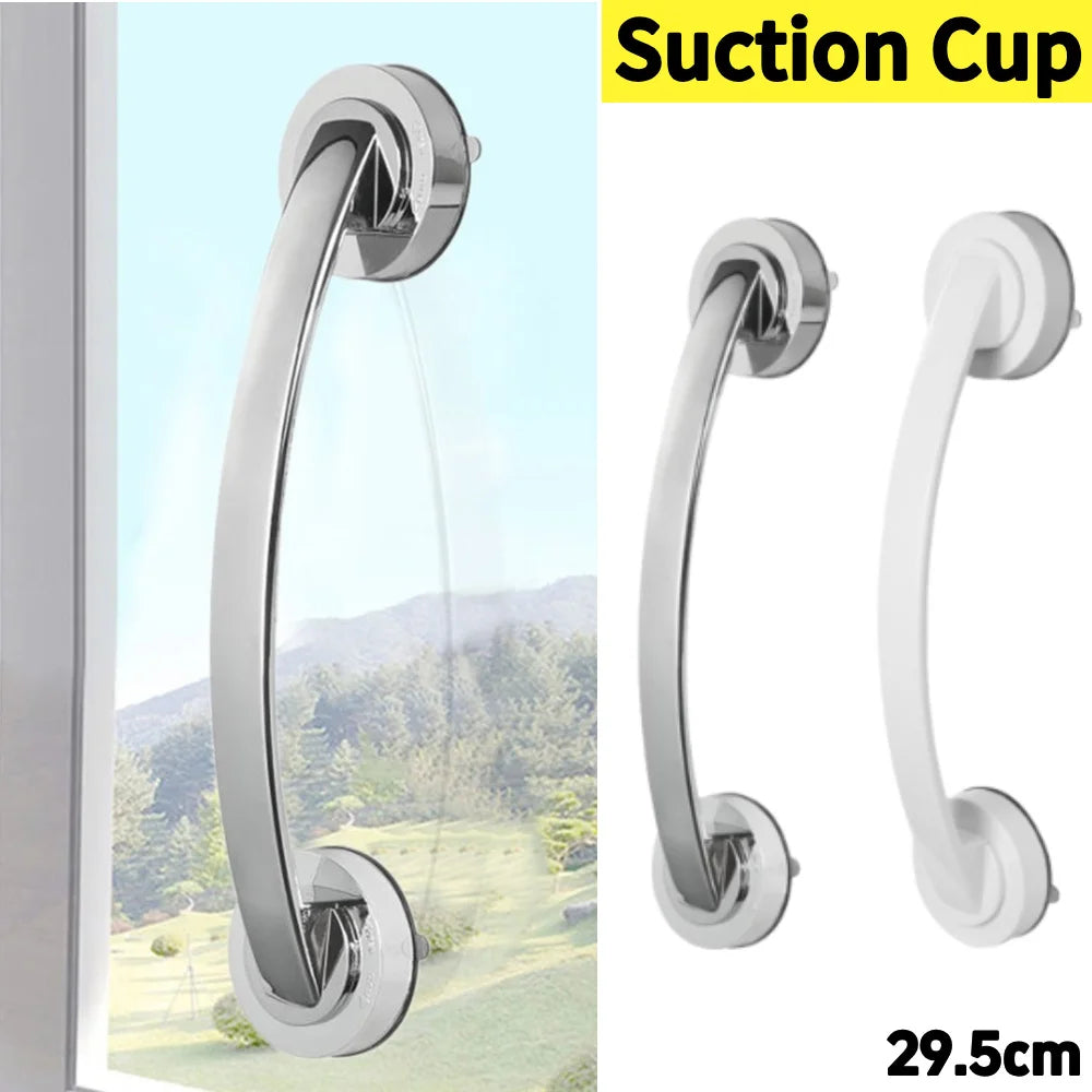 Powerful Suction Cup ABS Plastic Anti Slip Toilet Bathroom Safety Support For Children Elder Strong Suction Cup Handrail
