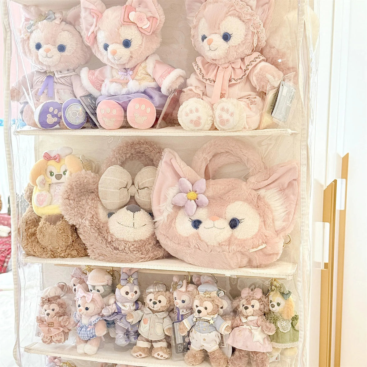 Wide Version Door Back Plush Toy Cotton Doll Storage Bag Full Closure Celebrity Doll Puppet Plaything Hanging Bag Organizer