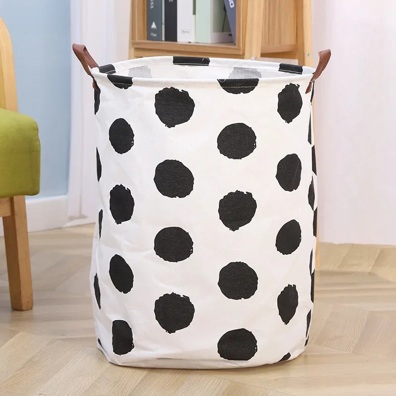 Foldable Dirty Clothes Basket Multifunctional Fabric Storage Bucket Sundries Toys Clothes Organizing Storage Container