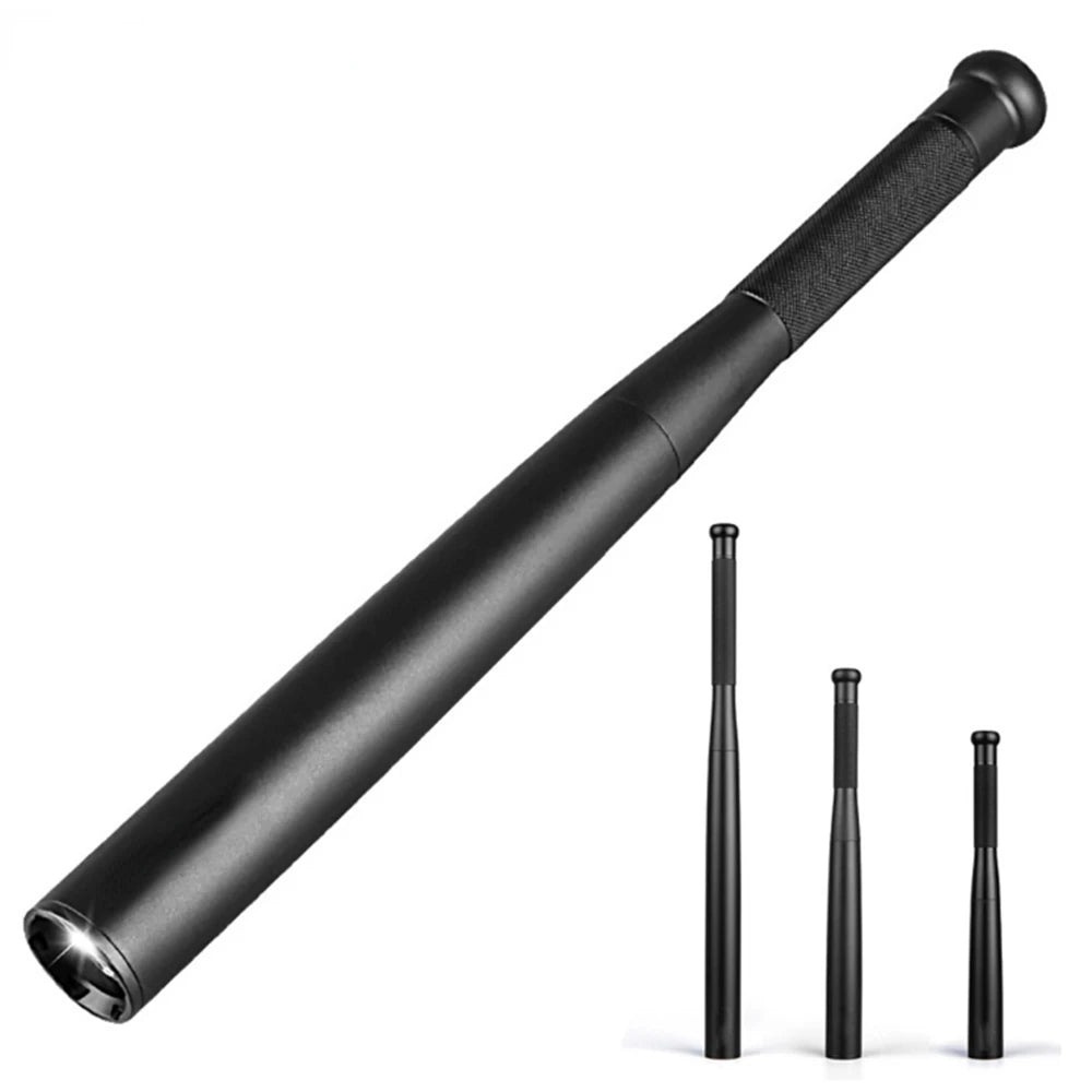 Security Flashlight Stick Outdoors Emergency Personal Torch Supplies Extended Baseball Baton Anti Riot Equipments Self Defense