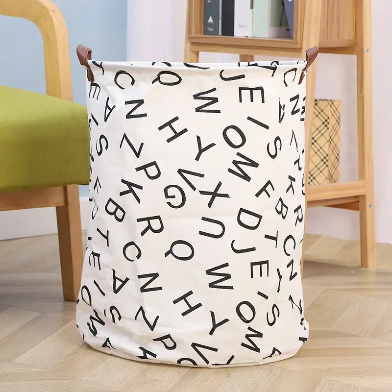 Foldable Dirty Clothes Basket Multifunctional Fabric Storage Bucket Sundries Toys Clothes Organizing Storage Container