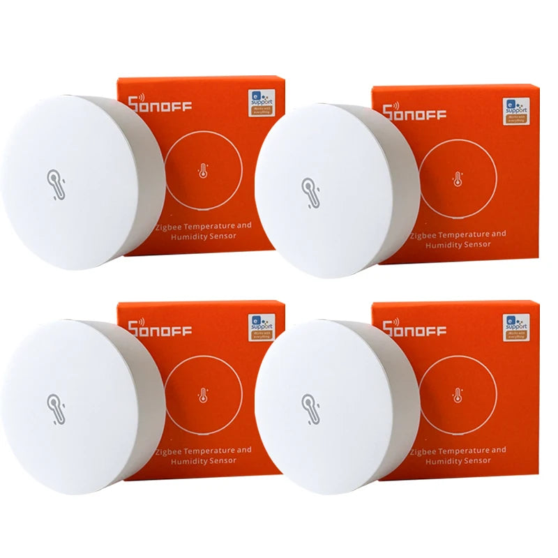 SONOFF SNZB 02P ZigBee Smart Temperature Sensor Humidity Detector Thermometer Home Gadgets EWeLink Alexa Google Assistant Yandex