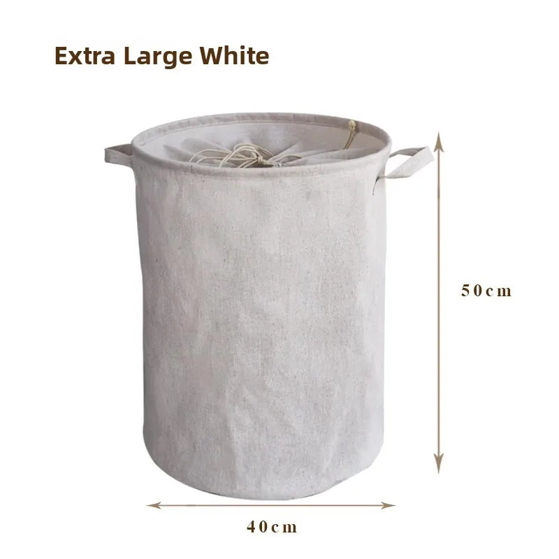 Foldable Fabric Laundry Basket Home Use Dirty Clothes Hamper Toy Storage Basket Laundry Tub Bedroom Storage Utility Basket