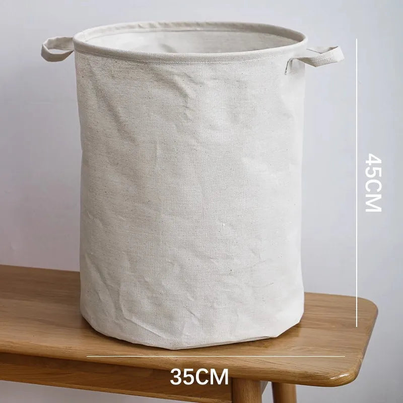 Foldable Fabric Laundry Basket Home Use Dirty Clothes Hamper Toy Storage Basket Laundry Tub Bedroom Storage Utility Basket