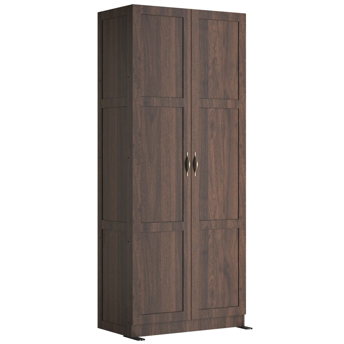 JHK 71IN Wooden Living Room Storage Cabinet Large Capacity Organizer Storage Unit for CD Blankets and Books Suitable for Home Office and Study Rooms