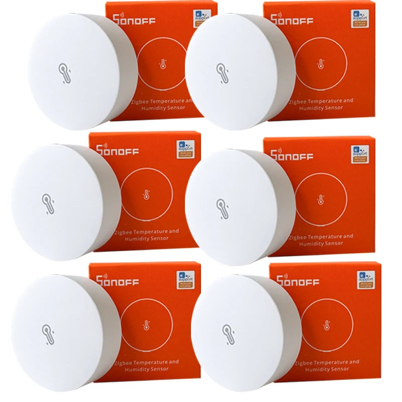 SONOFF SNZB 02P ZigBee Smart Temperature Sensor Humidity Detector Thermometer Home Gadgets EWeLink Alexa Google Assistant Yandex