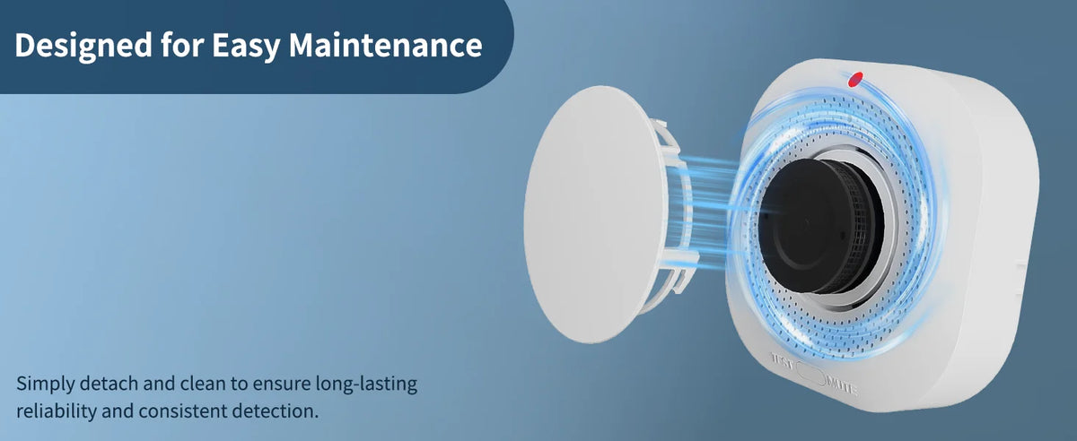 Zigbee Smoke Alarm Tuya Smart Real-time Monitoring APP Notification Smoke Detector For Gas Wall-hung Stoves Bathrooms Industrial Hotel Security