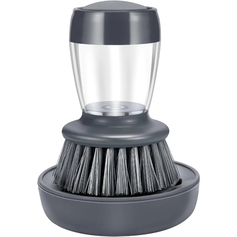 Soap Palm Brush Scrubber with Holder for Kitchen Sink Pot Pan Cleaning Dish Washing