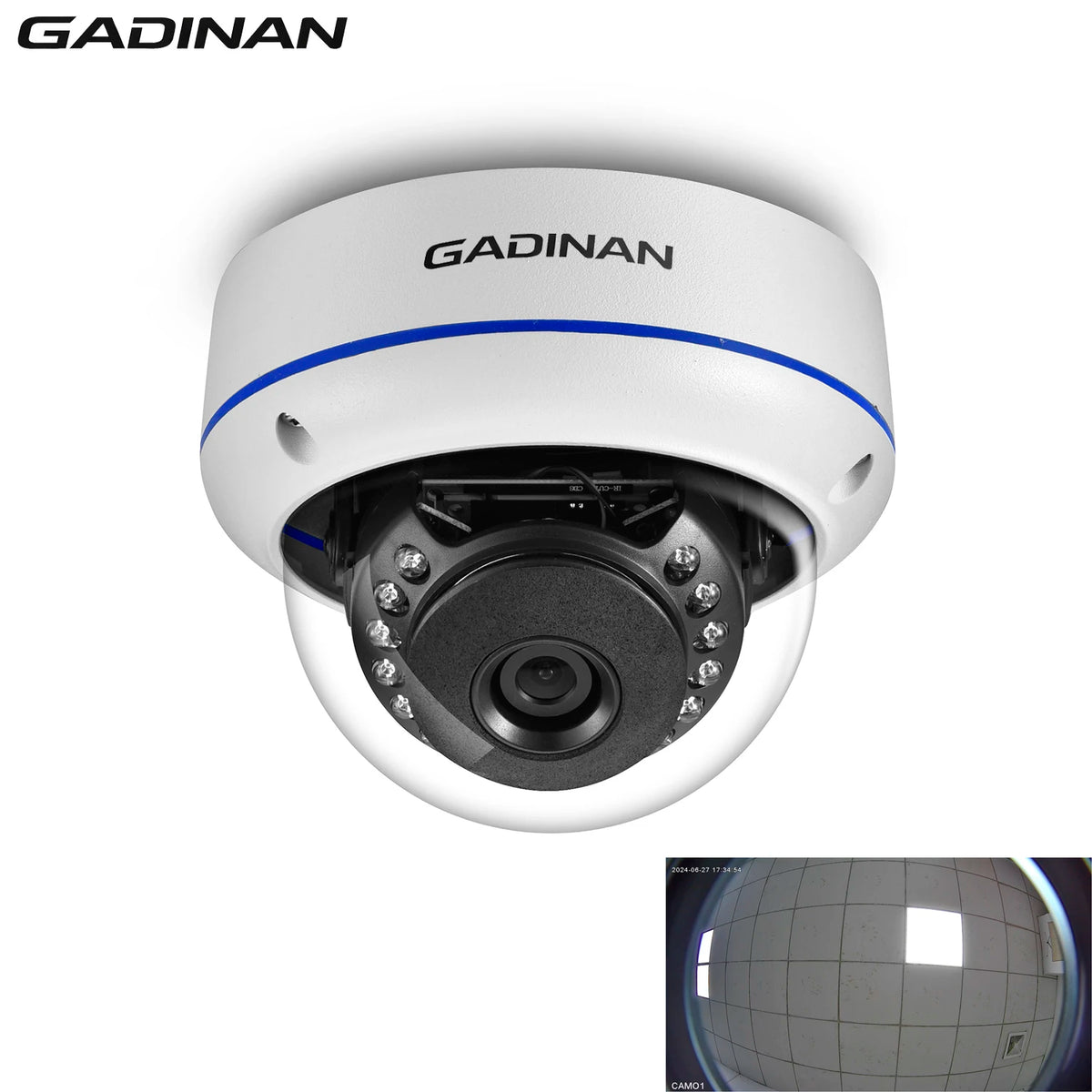 4K 8MP/5MP/4MP Audio Dome IP POE Cameras 1.7mm Super Wide Angle FishEye Lens Surveillance Video Security Onvif P2P Network Cam