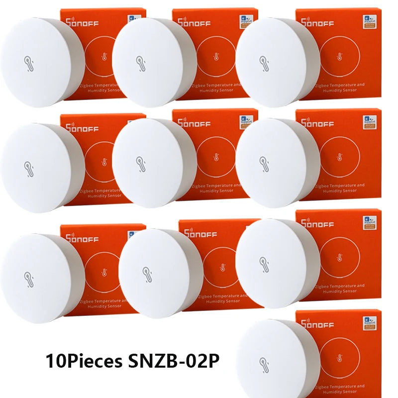 SONOFF SNZB 02P ZigBee Smart Temperature Sensor Humidity Detector Thermometer Home Gadgets EWeLink Alexa Google Assistant Yandex