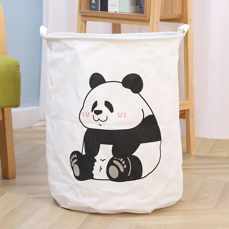 Foldable Dirty Clothes Basket Multifunctional Fabric Storage Bucket Sundries Toys Clothes Organizing Storage Container