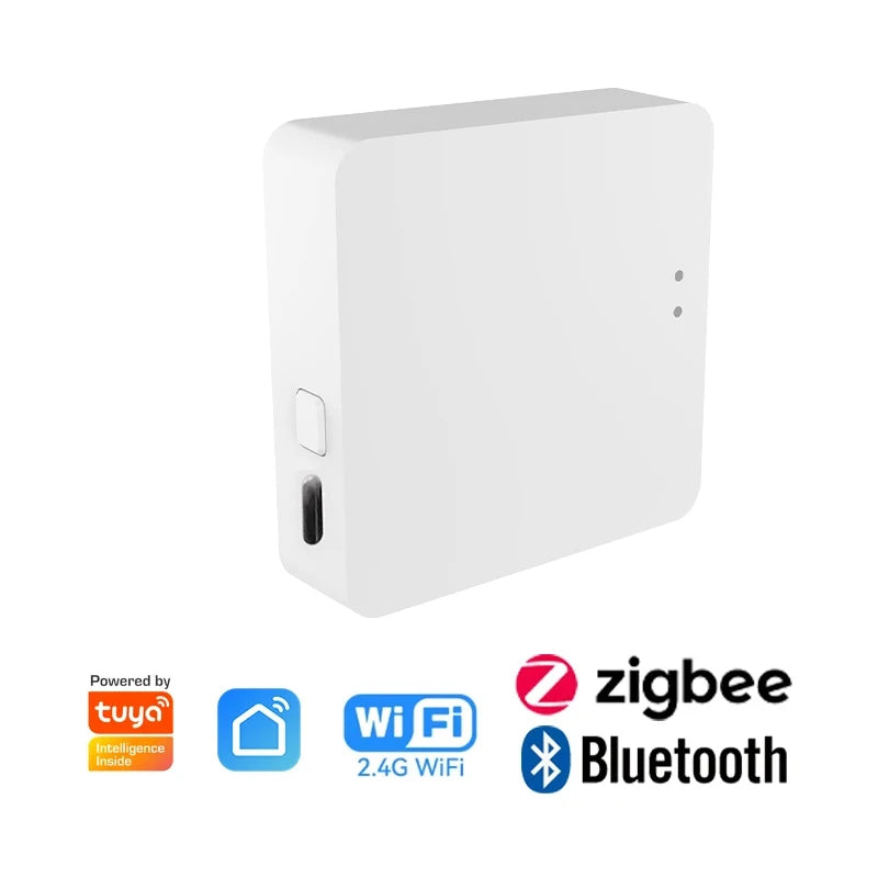 Smart Tuya Zigbee Bluetooth Mesh Hub Multi-mode Gateway Wireless Plug in Hub Bridge Support Home Linkages Alexa Google Voice