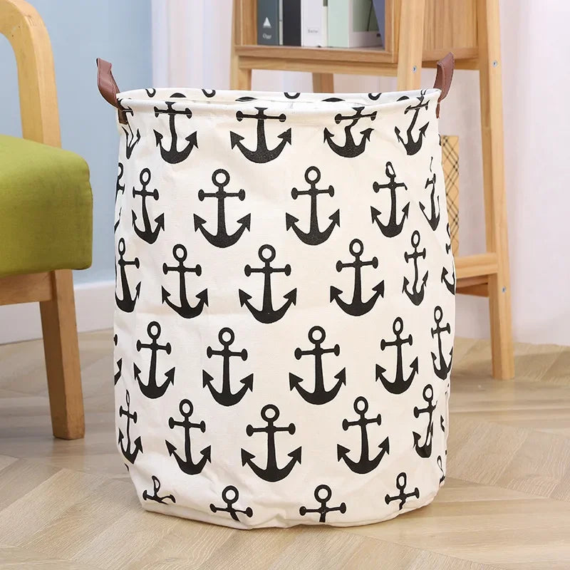 Foldable Dirty Clothes Basket Multifunctional Fabric Storage Bucket Sundries Toys Clothes Organizing Storage Container