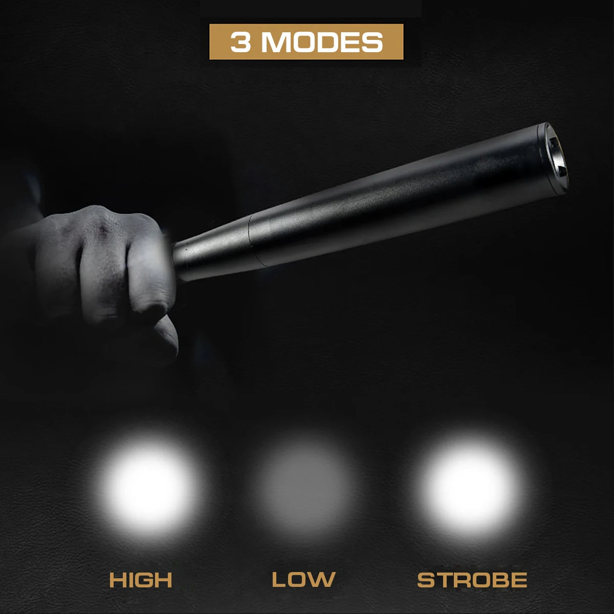 Security Flashlight Stick Outdoors Emergency Personal Torch Supplies Extended Baseball Baton Anti Riot Equipments Self Defense