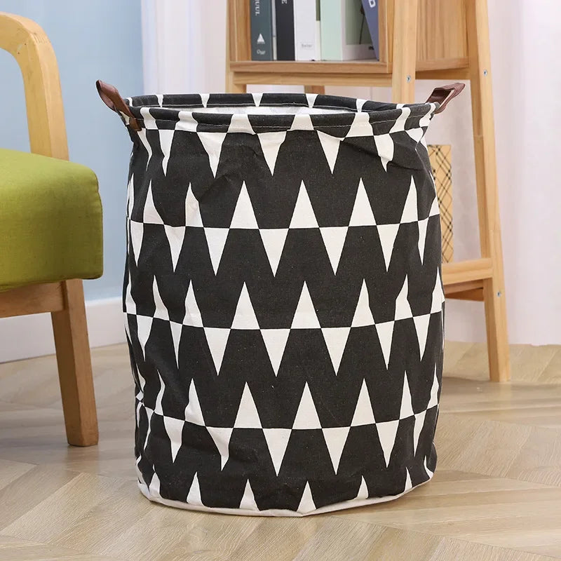 Foldable Dirty Clothes Basket Multifunctional Fabric Storage Bucket Sundries Toys Clothes Organizing Storage Container