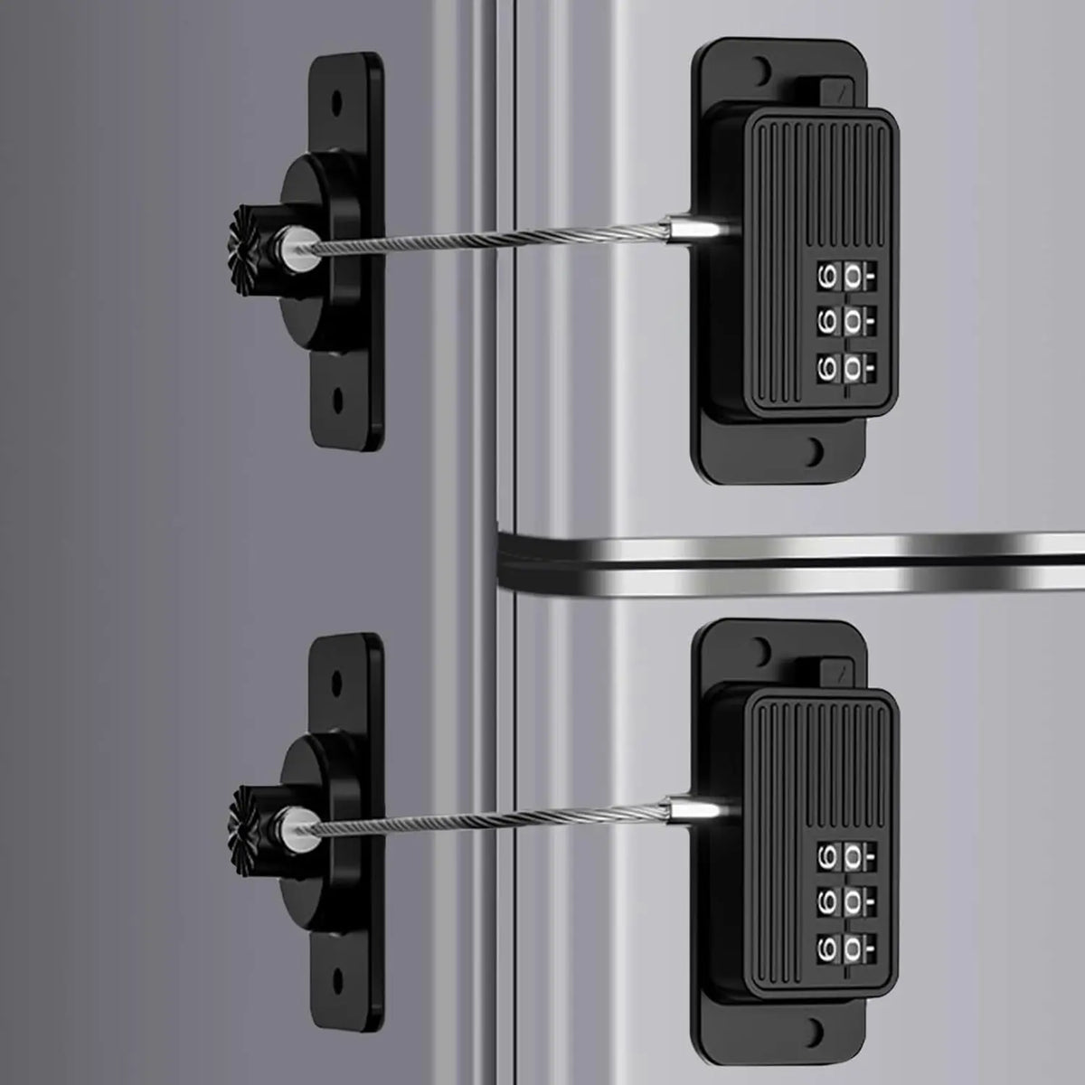 Refrigerator Lock,Cabinet Locks Baby Proofing, Adhesive Fridge Locks,for Cabinets, Drawers, Window and Child Safety Cabinet Lock